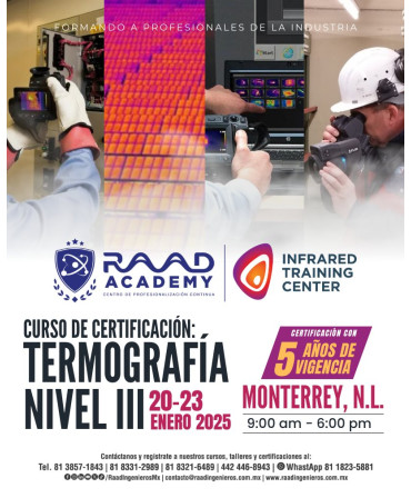 Certificación en Termografía Categoría III