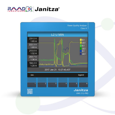 UMG 512-PRO de Janitza es adecuado para la monitorización de la calidad de la tensión