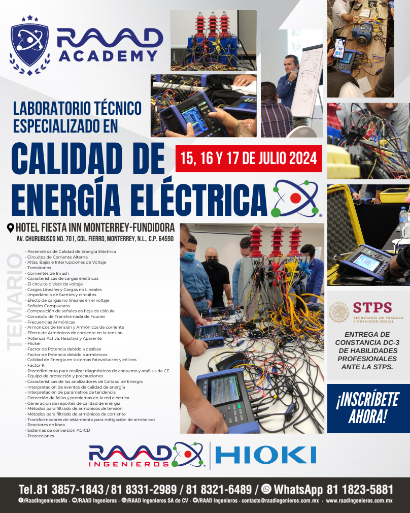 cursos y certificaciones para la industria en calidad de energía
